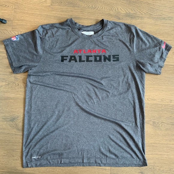 Nike Dri-Fit Gray Atlanta Falcons Official T-shirt - Picture 2 of 5
